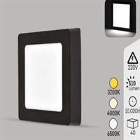 SİYAH KASA 6W S.Ü. KARE PANEL 4000K 1